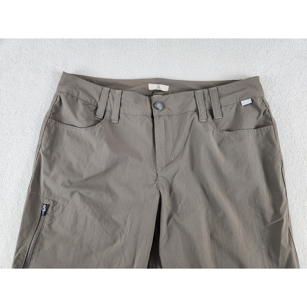 Women's Ascend Stretch Cargo Capri Pants Brown Size 12 Light Weight Hiking - Picture 3 of 9